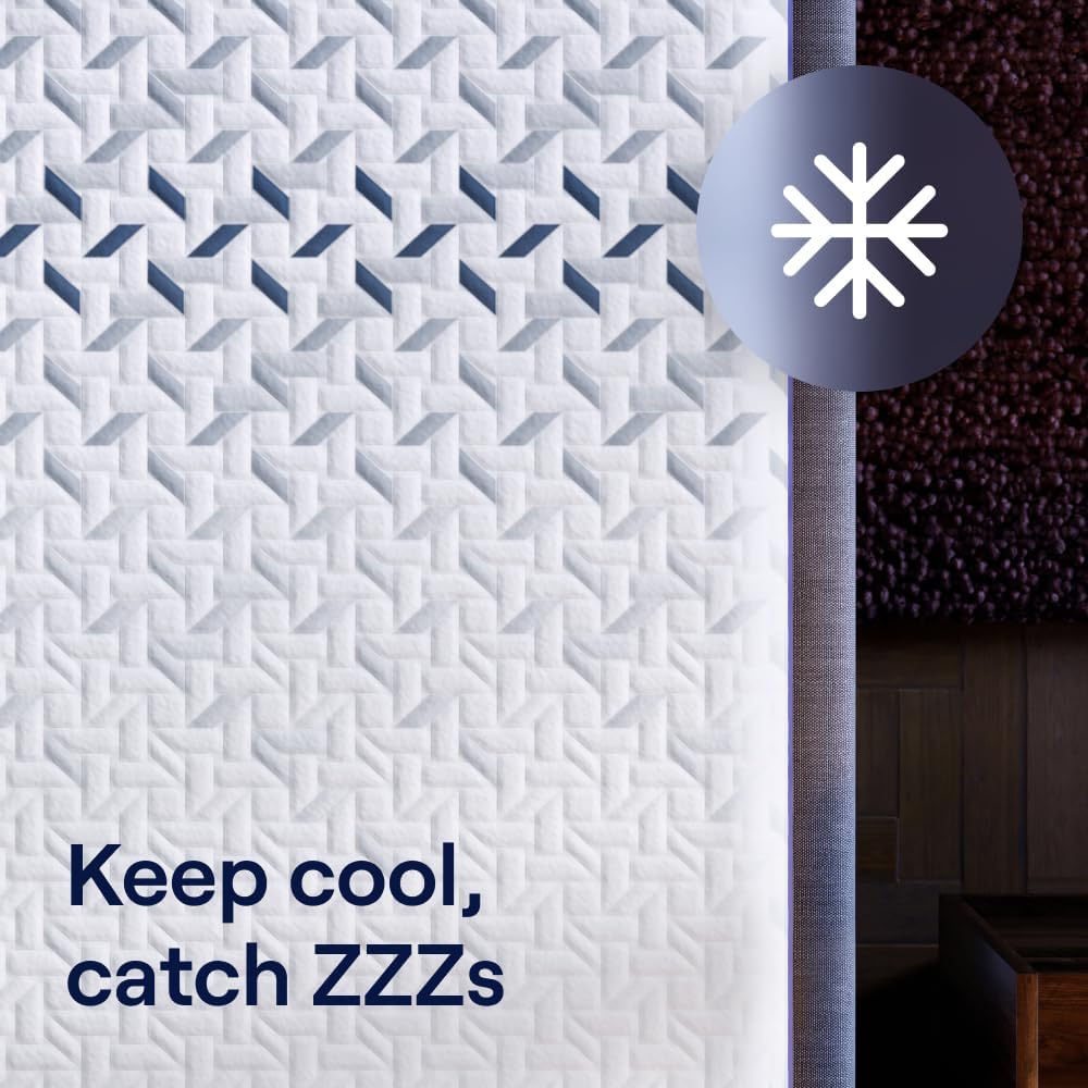 Nectar Luxe Hybrid 14” King Mattress - Medium Firm - Memory Foam & Innerspring Coils - Cooling Fibers - 3” Pressure Relief Layer - Mattress in a Box - 365-Night Trial & Forever Warranty