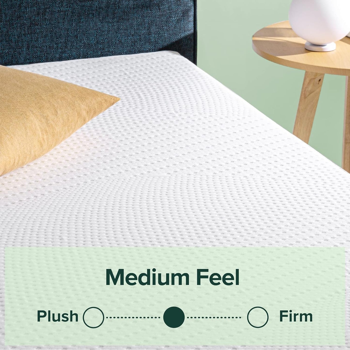ZINUS Cooling Essential Memory Foam Mattress, Queen, White