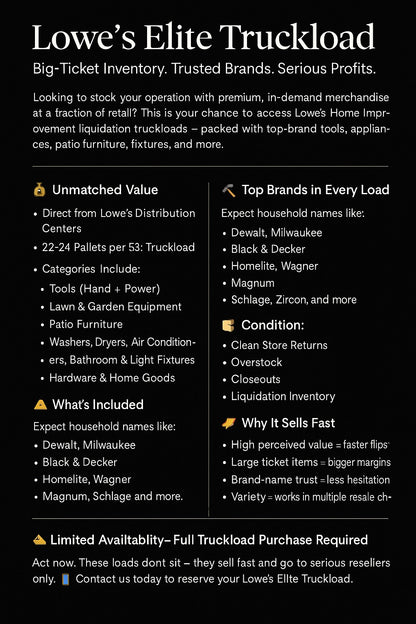 Lowes Elite Truckload