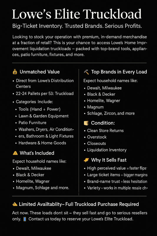 Lowes Elite Truckload