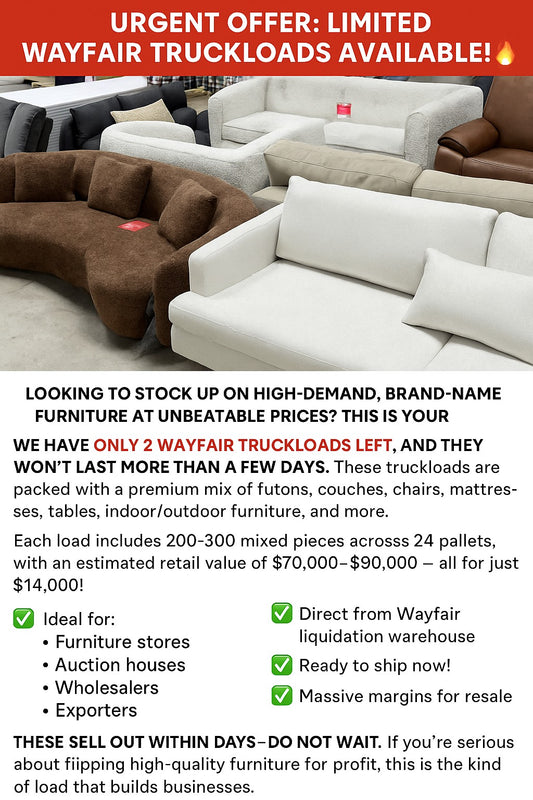 Wayfair Furniture Truckload