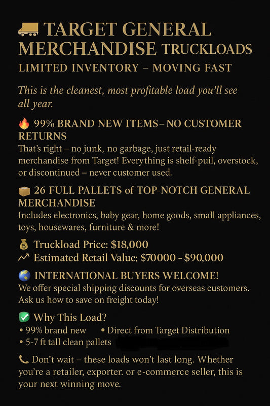 Target General Merchandise Truckload
