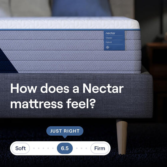 Nectar Premier Hybrid 13” Queen Mattress - Medium Firm - Memory Foam & Innerspring Coils - Cooling Upgrade - 2” Pressure Relief Layer - Mattress in a Box - 365-Night Trial & Forever Warranty