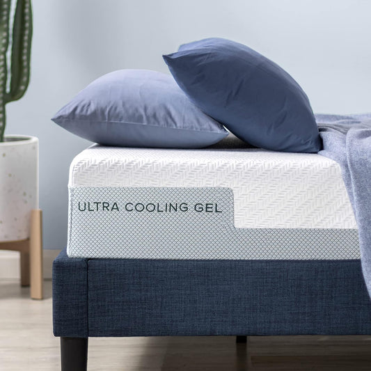 ZINUS 8 Inch Ultra Cooling Gel Memory Foam Mattress, King, Cool-to-Touch Soft Knit Cover, Pressure Relieving, CertiPUR-US Certified, Mattress in A Box, All-New, Made in USA