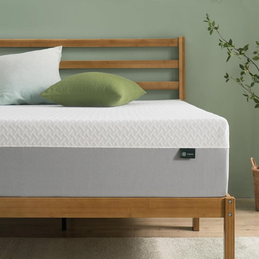 Queen Medium Green Tea Optimum Memory Foam 10 in. Mattress