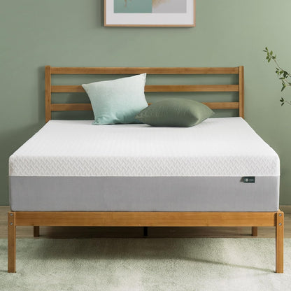 Queen Medium Green Tea Optimum Memory Foam 10 in. Mattress