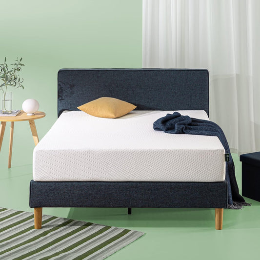 ZINUS Cooling Essential Memory Foam Mattress, Queen, White