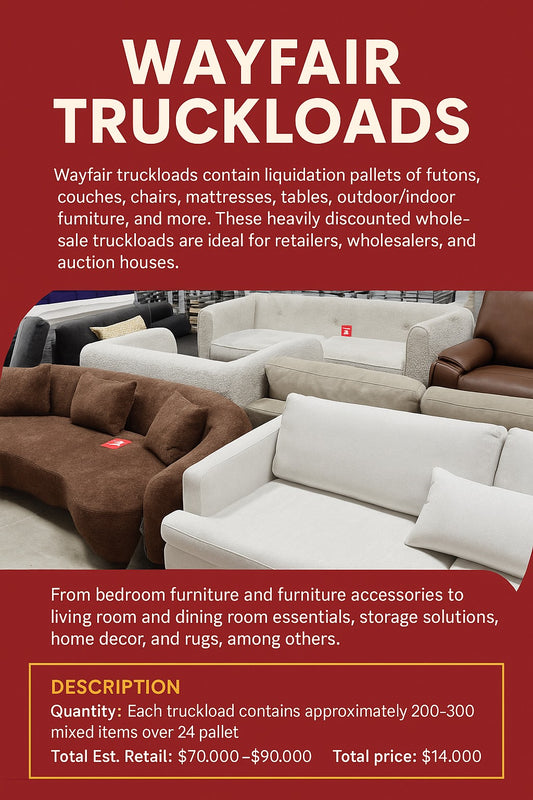 Wayfair Furniture Truckload