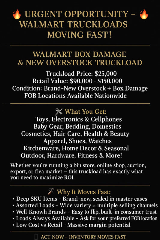 Walmart TruckLoad Box Damage & New Overstock