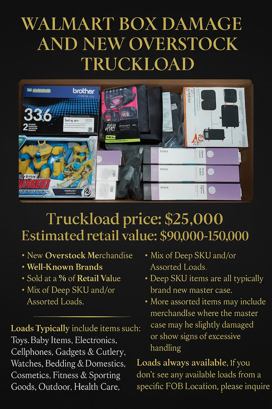 Walmart TruckLoad Box Damage & New Overstock